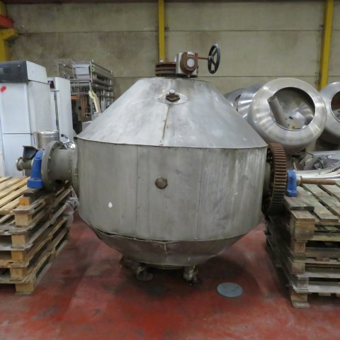 R1V1055 Stainless steel vacuum rotary DE DIETRICH dryer - Type SNCT - 1040 liters