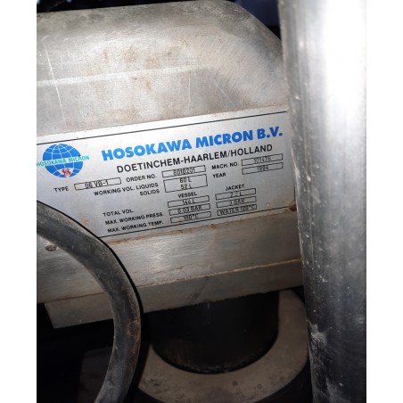 R6MN1230- HOSOKAWA NAUTAMIX Stainless Steel Conical screw mixer