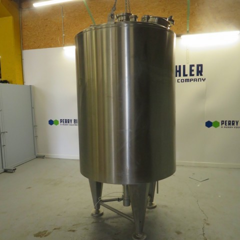 R6MA6208 PIERRE GUERIN stainless steel mixing tank of 1500 litre double jacket
